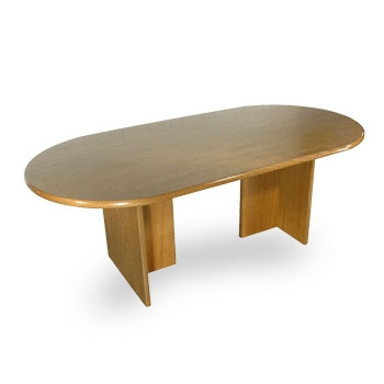 Mesa Reunion Oval Linea 7000 – Enchapado Madera