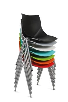 Silla Novec Fijia – Modelo Bistro – 4 patas apilable